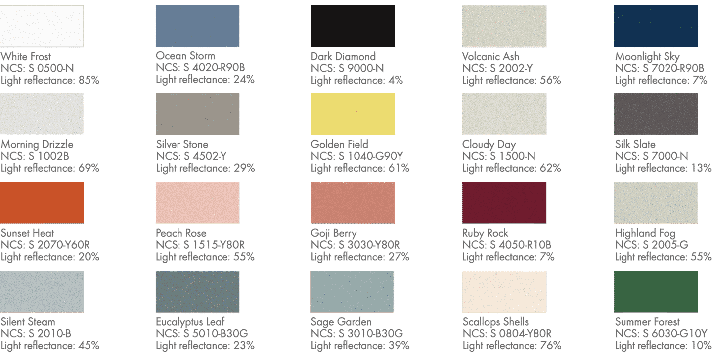 Ecophon kleuren