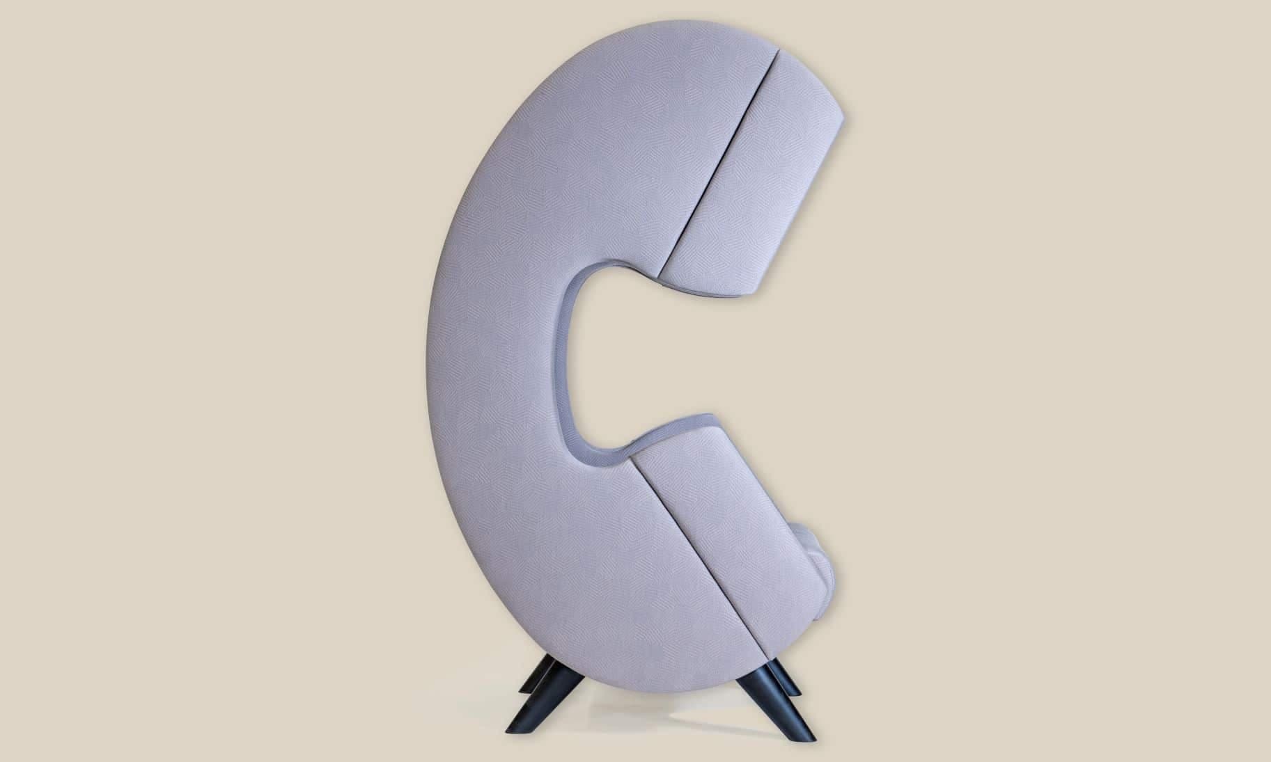 Akoestische belstoel die rust en comfort biedt om te bellen