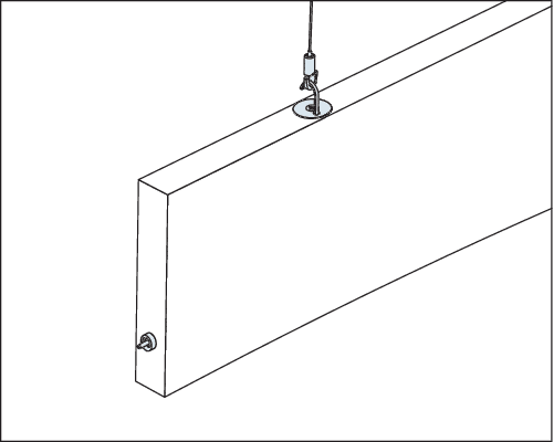 Solo baffle kabelhanger