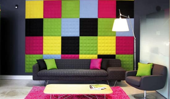 BuzziTile wandvullende PET-vilt panelen