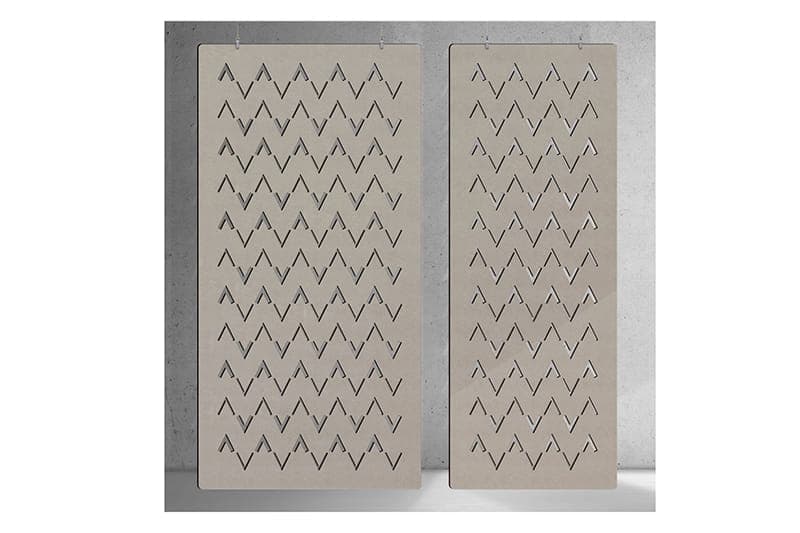 Die EASYfelt Divide ZigZag bringt Bewegung in den Raum und sorgt gleichzeitig für akustische Ruhe. Das markante Zickzack-Design schafft eine moderne Ausstrahlung, während das PET-Filz-Material störenden Nachhall reduziert. Ideal für Büros, Kreativräume und offene Arbeitsbereiche.