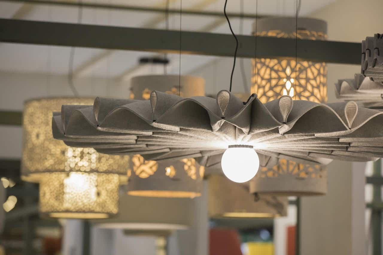 Buzzipleat light - akoestische lamp