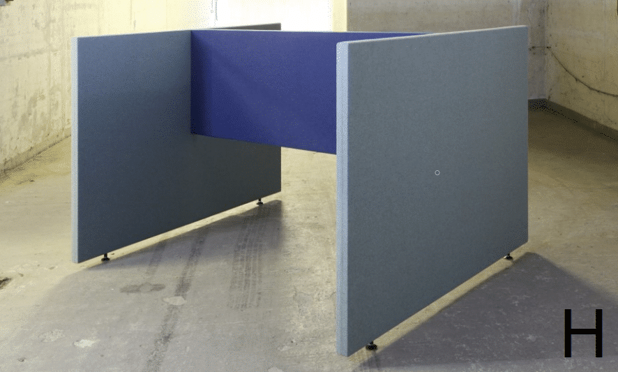 EASYfabric Workspace H-Form | Akustik Trennwand