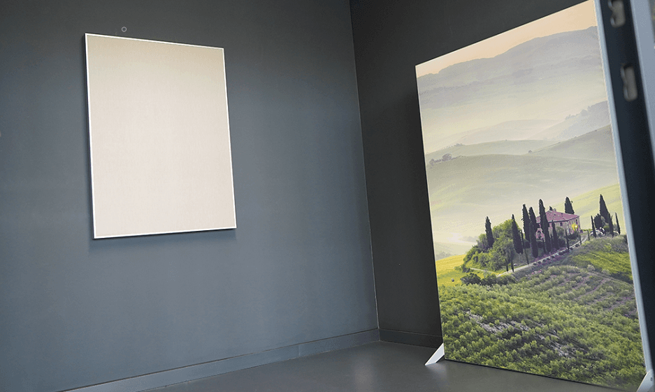 Ruimte met akoestische panelen - Showroom EASY Noise Control